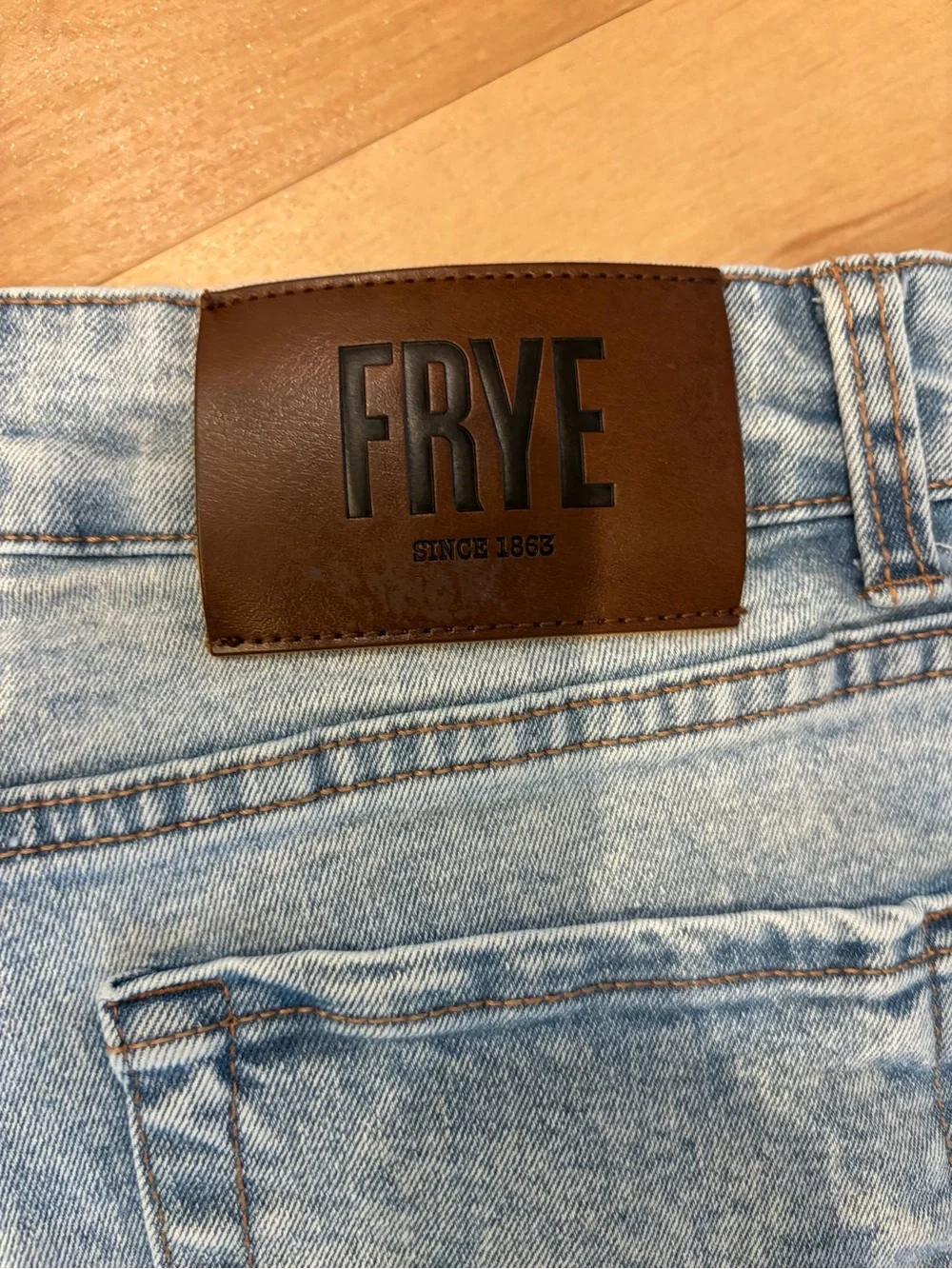 FRYE Light Wash Cuffed Jeans – Size 8 / 29” Inseam